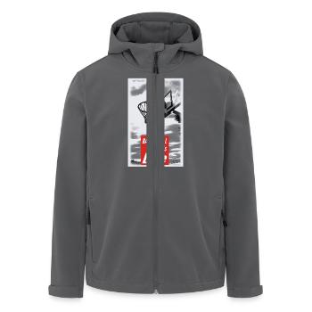 Ball is life - Recycelte Männer Softshell-Jacke von Stanley/Stella - Anthrazit - Vorne - AI Model Male 185 light (185cm)