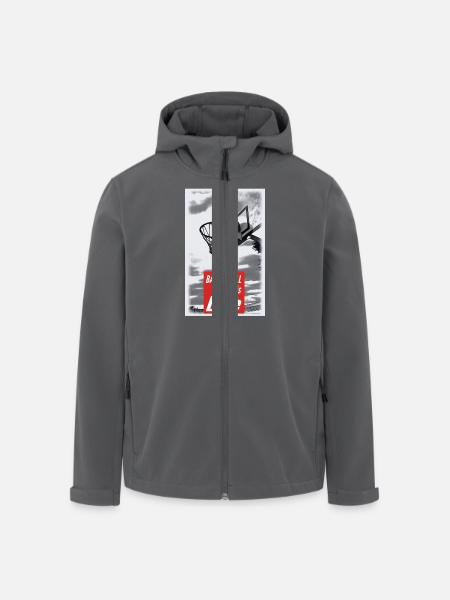 Ball is life - Recycelte Männer Softshell-Jacke von Stanley/Stella - Anthrazit
