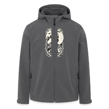 MOND BRAUN - Recycelte Männer Softshell-Jacke von Stanley/Stella - Anthrazit - Vorne - AI Model Male 185 light (185cm)