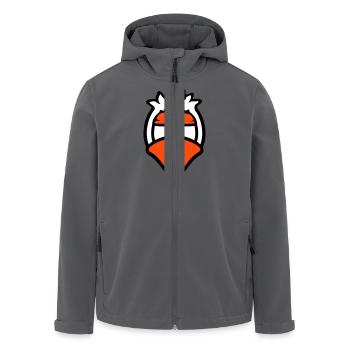 Vogel guckt lustig genervt müde wütend frustriert - Recycelte Männer Softshell-Jacke von Stanley/Stella - Anthrazit - Vorne - AI Model Male 185 light (185cm)