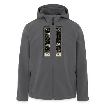 Das Laufwerk – Datahoarder USB Tarotkarte - Recycelte Männer Softshell-Jacke von Stanley/Stella - Anthrazit - Vorne - AI Model Male 185 light (185cm)