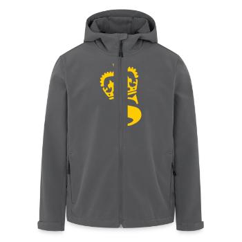 S – Name - Buchstabe - Recycelte Männer Softshell-Jacke von Stanley/Stella - Anthrazit - Vorne - AI Model Male 185 light (185cm)