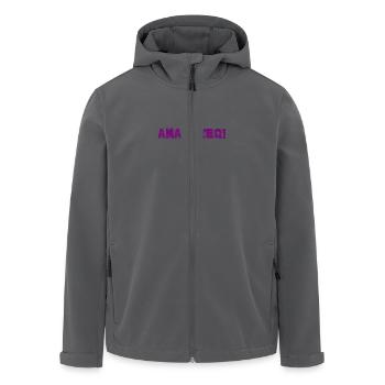 AMAIKZEG – Antwerpen Überraschung Trikot - Recycelte Männer Softshell-Jacke von Stanley/Stella - Anthrazit - Vorne - AI Model Male 185 light (185cm)