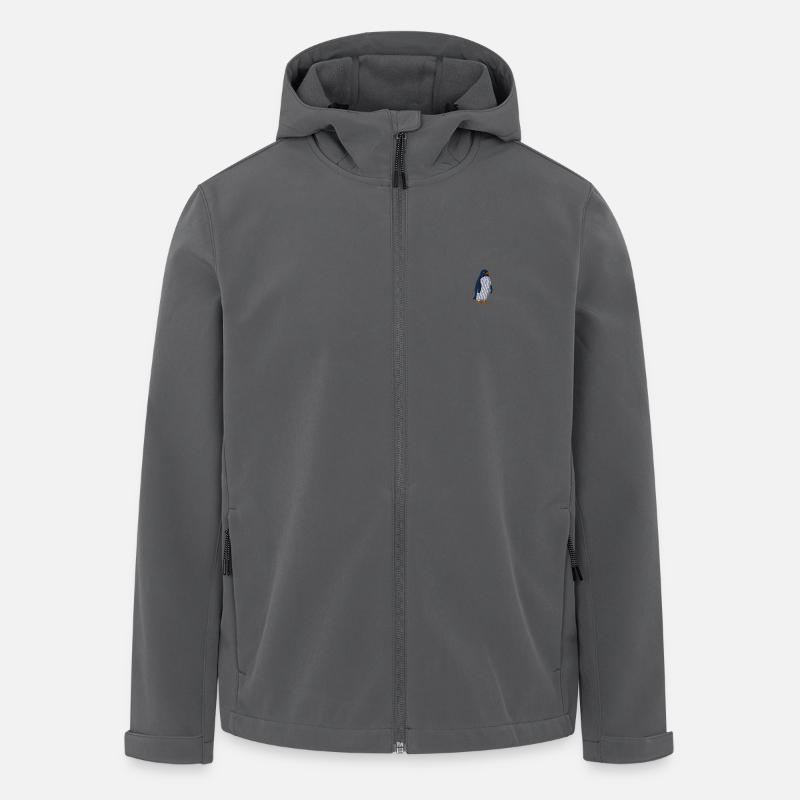Penguin - Recycelte Männer Softshell-Jacke von Stanley/Stella - Anthrazit