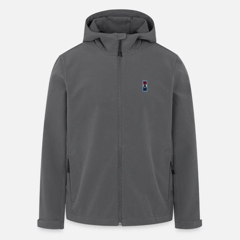 Paris - Recycelte Männer Softshell-Jacke von Stanley/Stella - Anthrazit