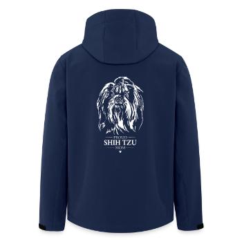 Shih Tzu maman fière Wilsigns - Veste softshell homme en polyester recyclé Stanley/Stella - marine - Dos - AI Model Male 185 light (185cm)