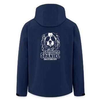Cavalier King Charles Spaniel chien le plus cool jamais - Veste softshell homme en polyester recyclé Stanley/Stella - marine - Dos - AI Model Male 185 light (185cm)
