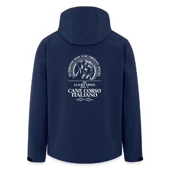 CANE CORSO ITALIANO Guardian Angel Hunde Wilsigns - Recycelte Männer Softshell-Jacke von Stanley/Stella - Navy - Hinten - AI Model Male 185 light (185cm)