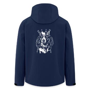 KOOIKERHONDJE Krone Hund Hunde Wilsigns - Recycelte Männer Softshell-Jacke von Stanley/Stella - Navy - Hinten - AI Model Male 185 light (185cm)