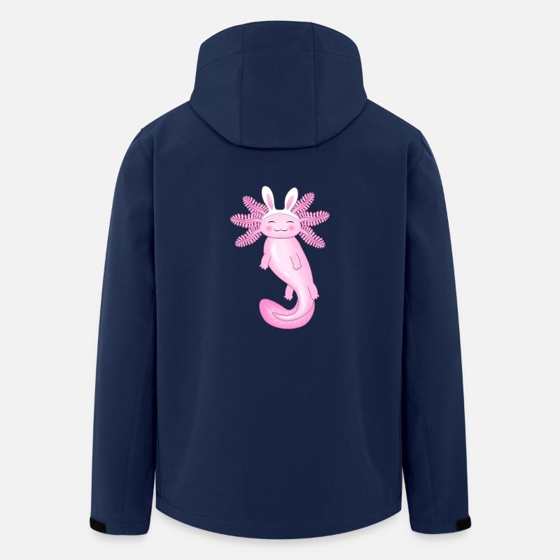 Cute Easter Axolotl - Men’s Recycled Softshell Jacket by Stanley/Stella - navy