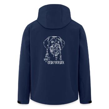 CESKY FOUSEK Hundespruch Hunde Spruch Hunde - Recycelte Männer Softshell-Jacke von Stanley/Stella - Navy - Hinten - AI Model Male 185 light (185cm)