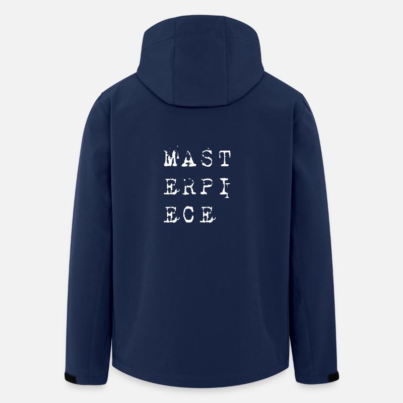 Chef d'oeuvre blanc - Veste softshell homme en polyester recyclé Stanley/Stella - marine