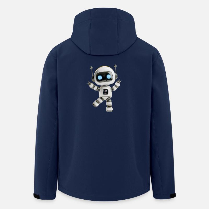 Roboter Party - Recycelte Männer Softshell-Jacke von Stanley/Stella - Navy