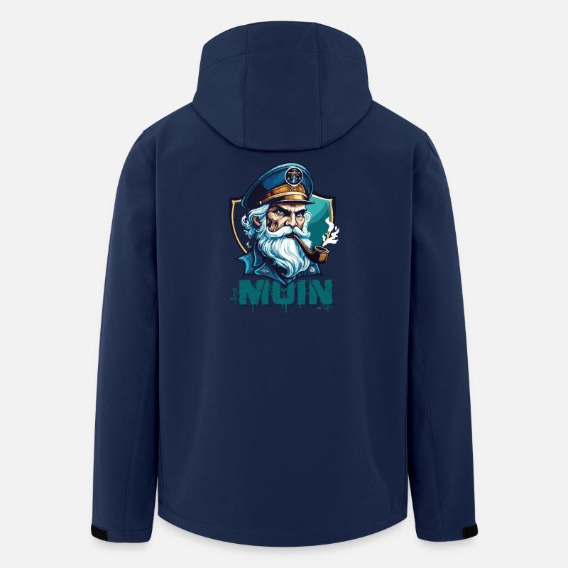MOIN - Capitaine sinistre avec sifflet - Veste softshell homme en polyester recyclé Stanley/Stella - marine