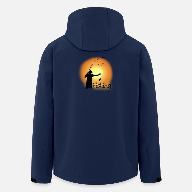 Soirée pêche sur le lac - Veste softshell homme en polyester recyclé Stanley/Stella - marine