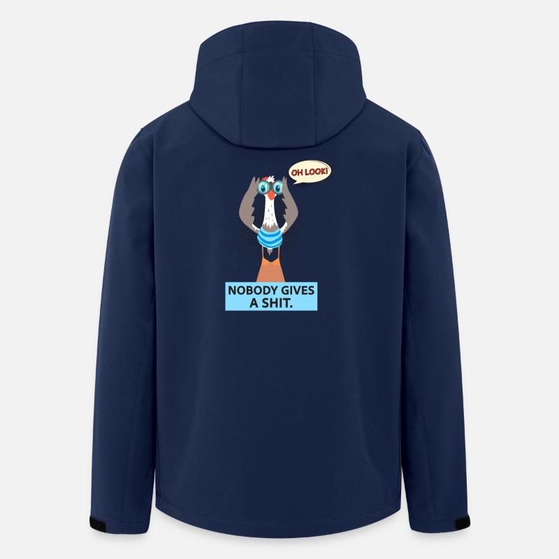 Nobody gives a shit - Recycelte Männer Softshell-Jacke von Stanley/Stella - Navy