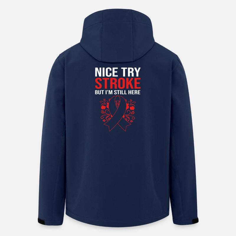 Schlaganfall Hirnschlag - Recycelte Männer Softshell-Jacke von Stanley/Stella - Navy