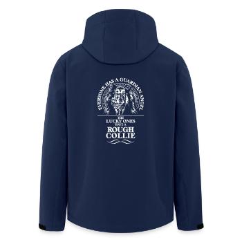 ROUGH COLLIE Guardian Angel Wilsigns Hundespruch - Veste softshell homme en polyester recyclé Stanley/Stella - marine - Dos - AI Model Male 185 light (185cm)
