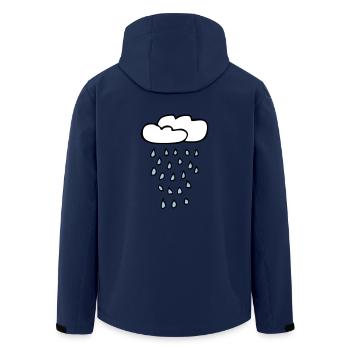 nuage de pluie - Veste softshell homme en polyester recyclé Stanley/Stella - marine - Dos - AI Model Male 185 light (185cm)