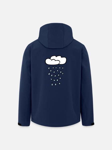 Cloud of rain - Men’s Recycled Softshell Jacket by Stanley/Stella - navy