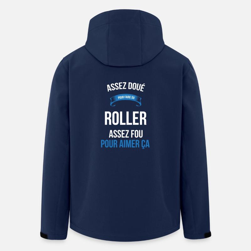 Roller assez doué fou homme - Veste softshell homme en polyester recyclé Stanley/Stella - marine
