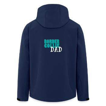 BORDER COLLIE DOG DAD - Recycelte Männer Softshell-Jacke von Stanley/Stella - Navy - Hinten - AI Model Male 185 light (185cm)
