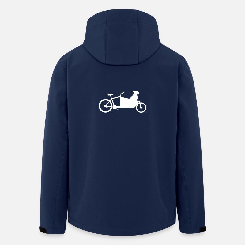 Cargo bike dog - Men’s Recycled Softshell Jacket by Stanley/Stella - navy