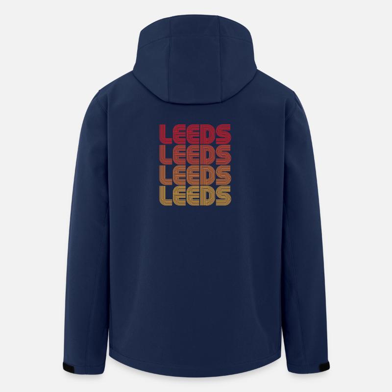 Leeds Gradient Repeats - Recycelte Männer Softshell-Jacke von Stanley/Stella - Navy