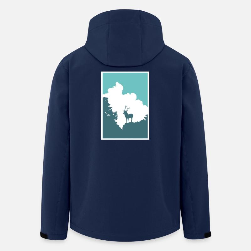 Hirschsprung - Recycelte Männer Softshell-Jacke von Stanley/Stella - Navy
