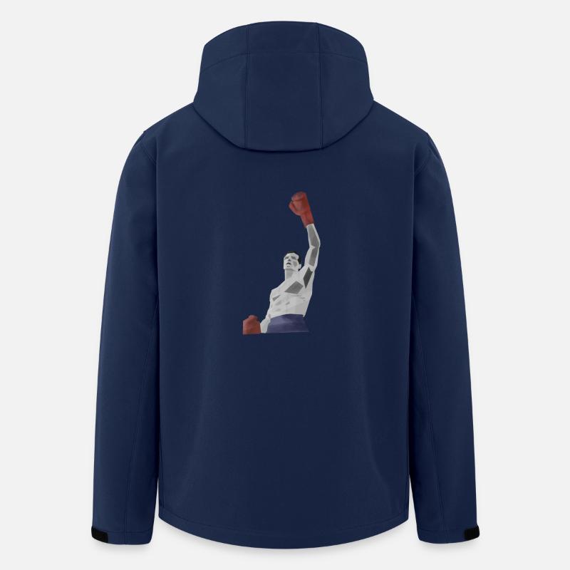 Boxer Motiv Champion - Recycelte Männer Softshell-Jacke von Stanley/Stella - Navy