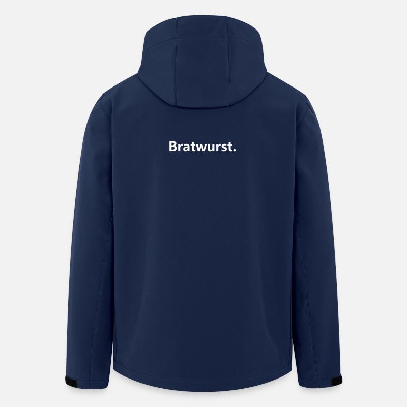 Bratwurst Design - Recycelte Männer Softshell-Jacke von Stanley/Stella - Navy