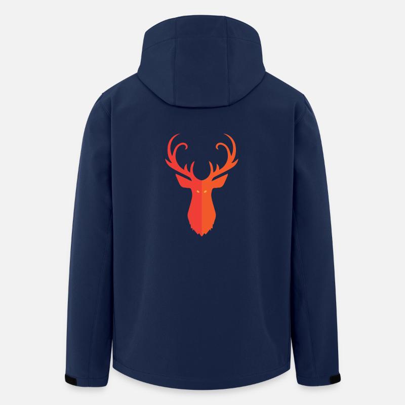 Cerf rouge - Veste softshell homme en polyester recyclé Stanley/Stella - marine