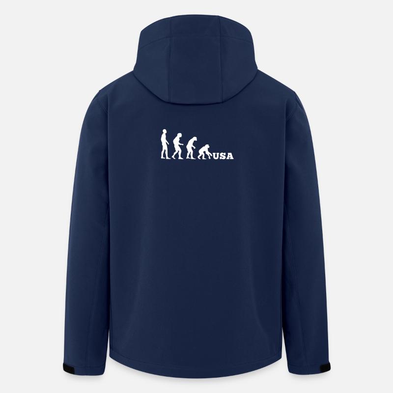 États-Unis Evolution à l’envers - Veste softshell homme en polyester recyclé Stanley/Stella - marine