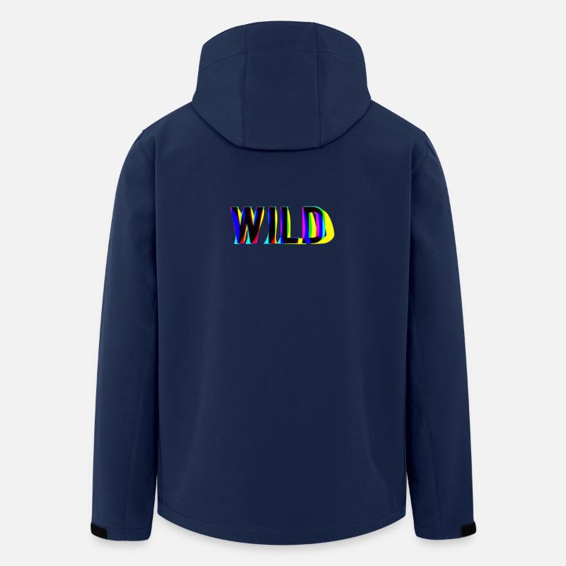 WILD SIND SIE BEREIT? - Recycelte Männer Softshell-Jacke von Stanley/Stella - Navy