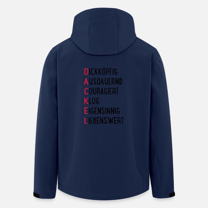 Dackel - Recycelte Männer Softshell-Jacke von Stanley/Stella - Navy
