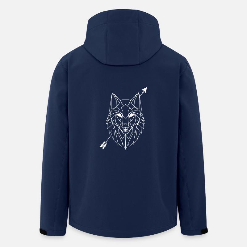 Wolf - Recycelte Männer Softshell-Jacke von Stanley/Stella - Navy
