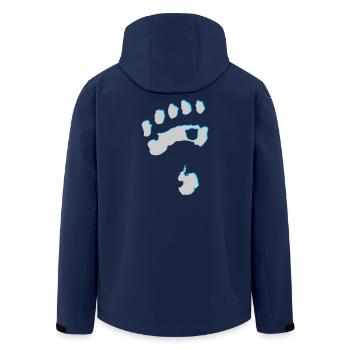 Eisbär 8 - Recycelte Männer Softshell-Jacke von Stanley/Stella - Navy - Hinten - AI Model Male 185 light (185cm)