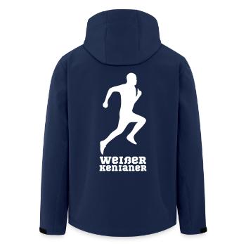Weißer Kenianer - Recycelte Männer Softshell-Jacke von Stanley/Stella - Navy - Hinten - AI Model Male 185 light (185cm)