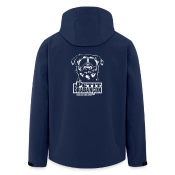 PETIT BRABANCON coolest dog ever Hundespruch Hunde - Recycelte Männer Softshell-Jacke von Stanley/Stella - Navy - Hinten - AI Model Male 185 light (185cm)