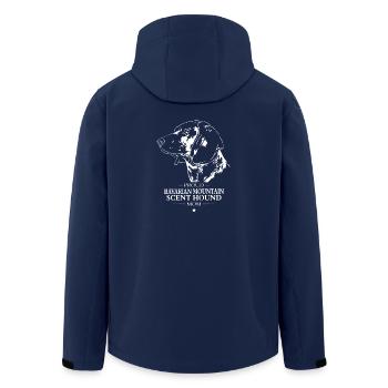 Bavarian Mountain Scent Hound Mom Hunde Wilsigns - Recycelte Männer Softshell-Jacke von Stanley/Stella - Navy - Hinten - AI Model Male 185 light (185cm)