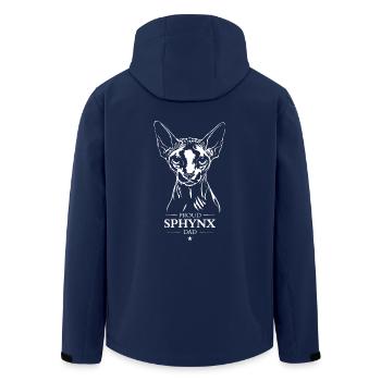 Sphynx Papa Chat Chats Wilsigns - Veste softshell homme en polyester recyclé Stanley/Stella - marine - Dos - AI Model Male 185 light (185cm)