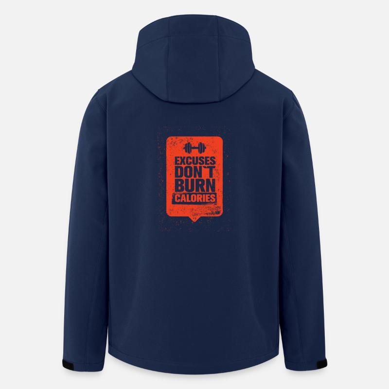 Excuses do not burn calories - Men’s Recycled Softshell Jacket by Stanley/Stella - navy