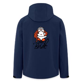 Ente Team Bride JGA Braut Prinzessin Königin Krone - Recycelte Männer Softshell-Jacke von Stanley/Stella - Navy - Hinten - AI Model Male 185 light (185cm)