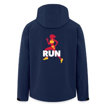 T-shirt de course - Entraînement - Fitness - Veste softshell homme en polyester recyclé Stanley/Stella - marine - Dos - AI Model Male 185 light (185cm)