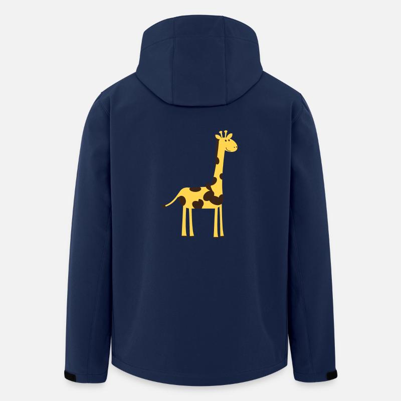 giraffe zoo circus circus safari1 - Men’s Recycled Softshell Jacket by Stanley/Stella - navy