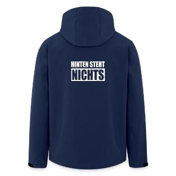 Hinten Steht Nichts Hinten Steht Auch Wat Nichts - Recycelte Männer Softshell-Jacke von Stanley/Stella - Navy - Hinten - AI Model Male 185 light (185cm)