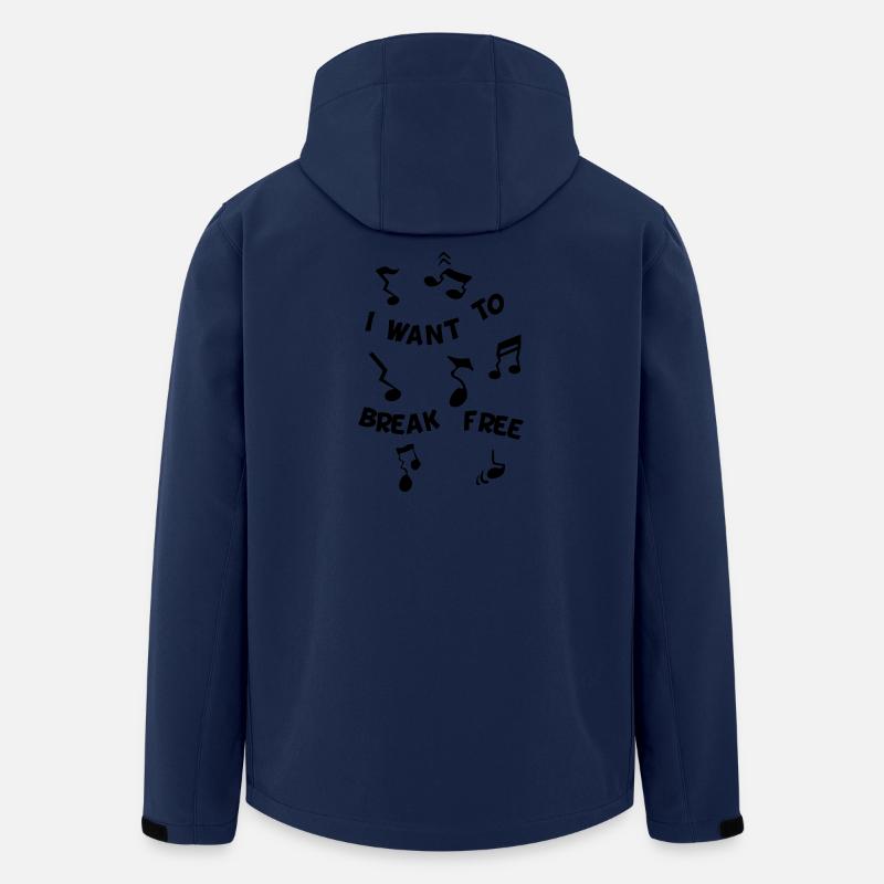 Liberté des fausses notes - Veste softshell homme en polyester recyclé Stanley/Stella - marine