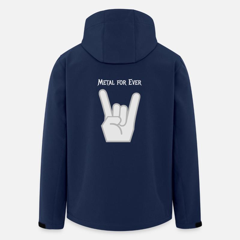 Metal - Recycelte Männer Softshell-Jacke von Stanley/Stella - Navy
