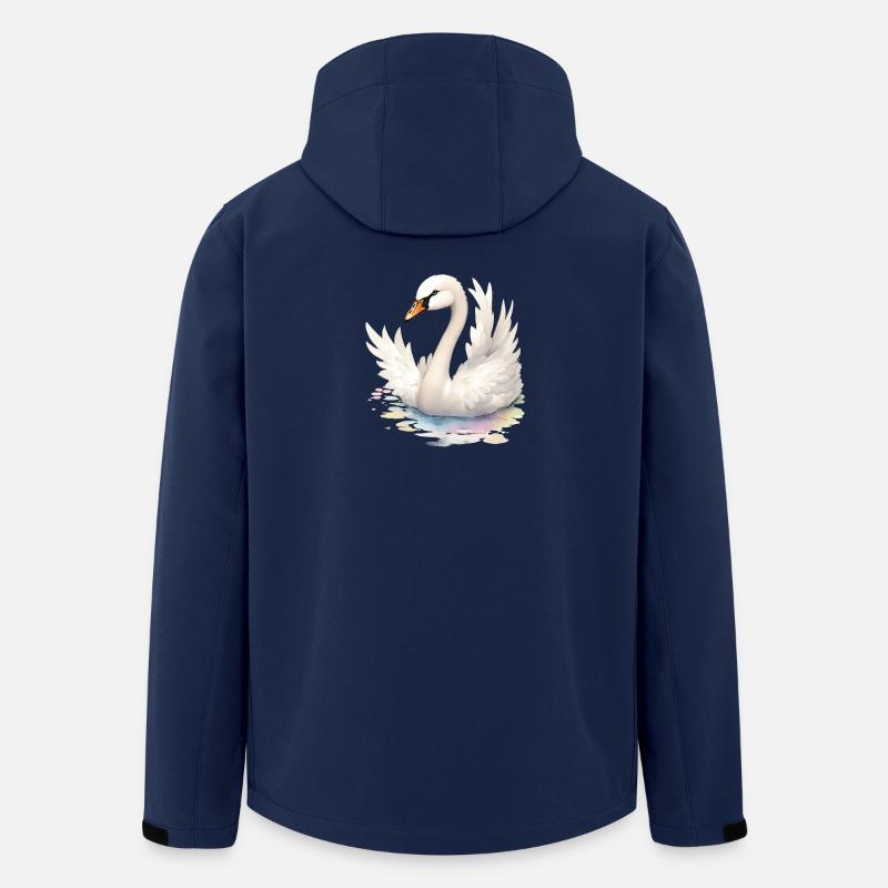 Schwan - Recycelte Männer Softshell-Jacke von Stanley/Stella - Navy