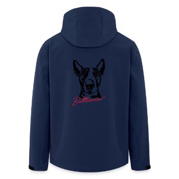 BULL TERRIER chien chiens Wilsigns - Veste softshell homme en polyester recyclé Stanley/Stella - marine - Dos - AI Model Male 185 light (185cm)